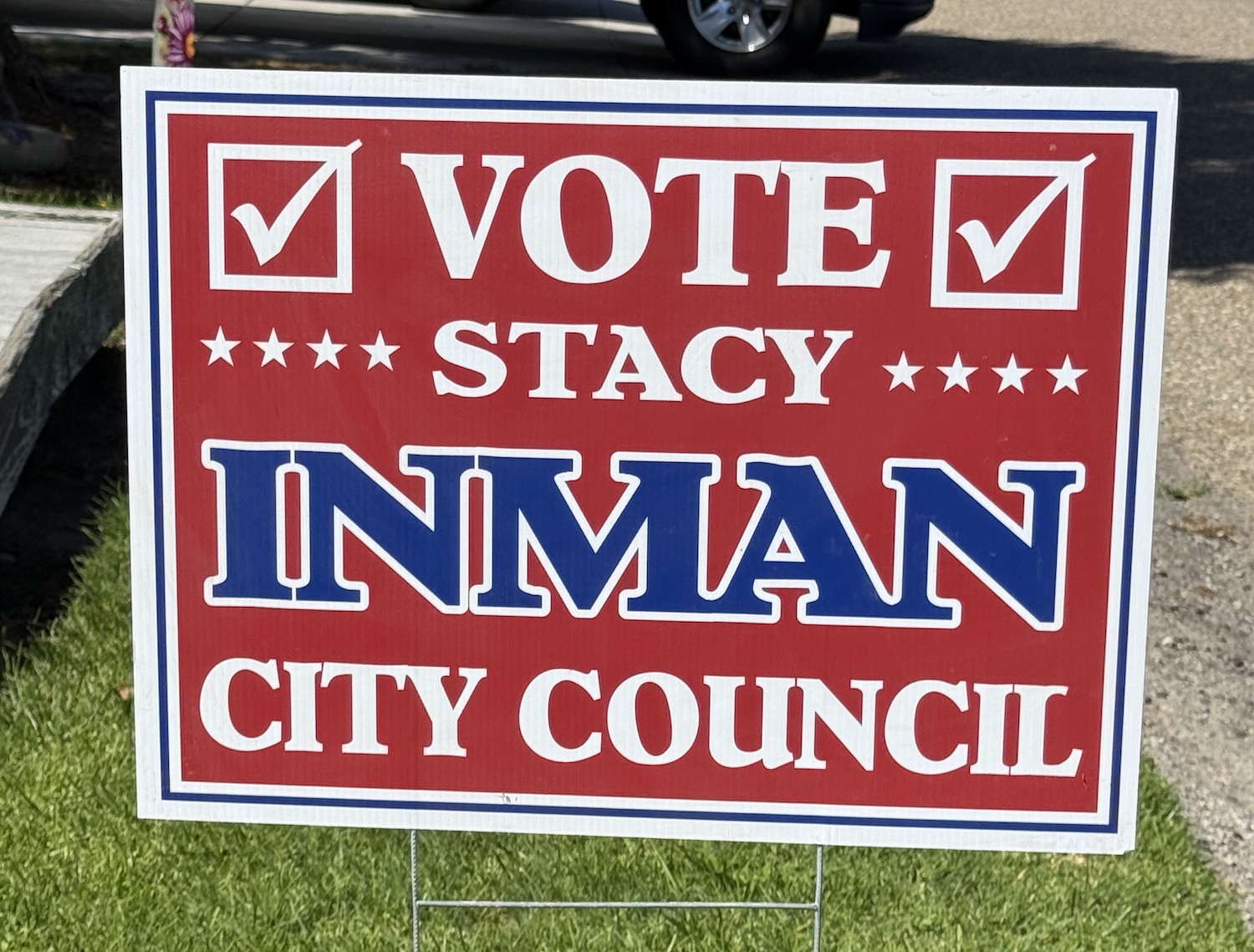 Campaign yard sign
