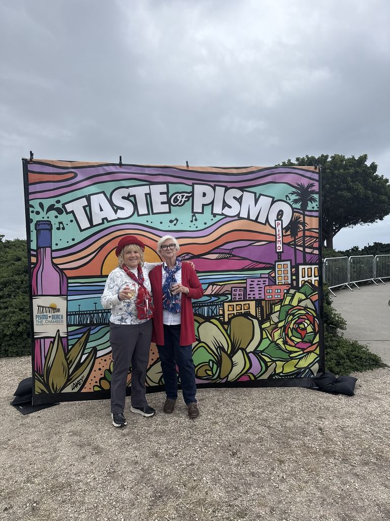 Stacy Inman and Carmen supporting the Pismo Beach Chamber of Commerce